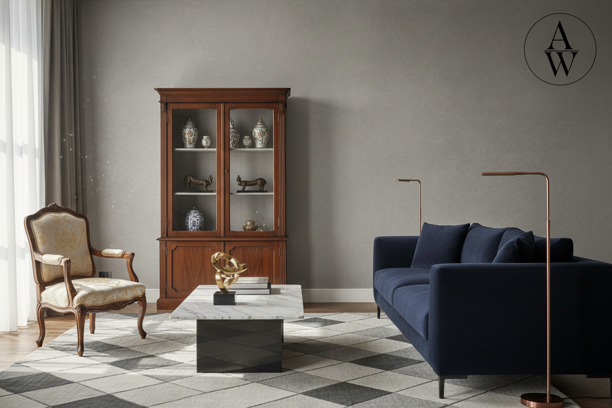 Baner z logo Antyki Wawa